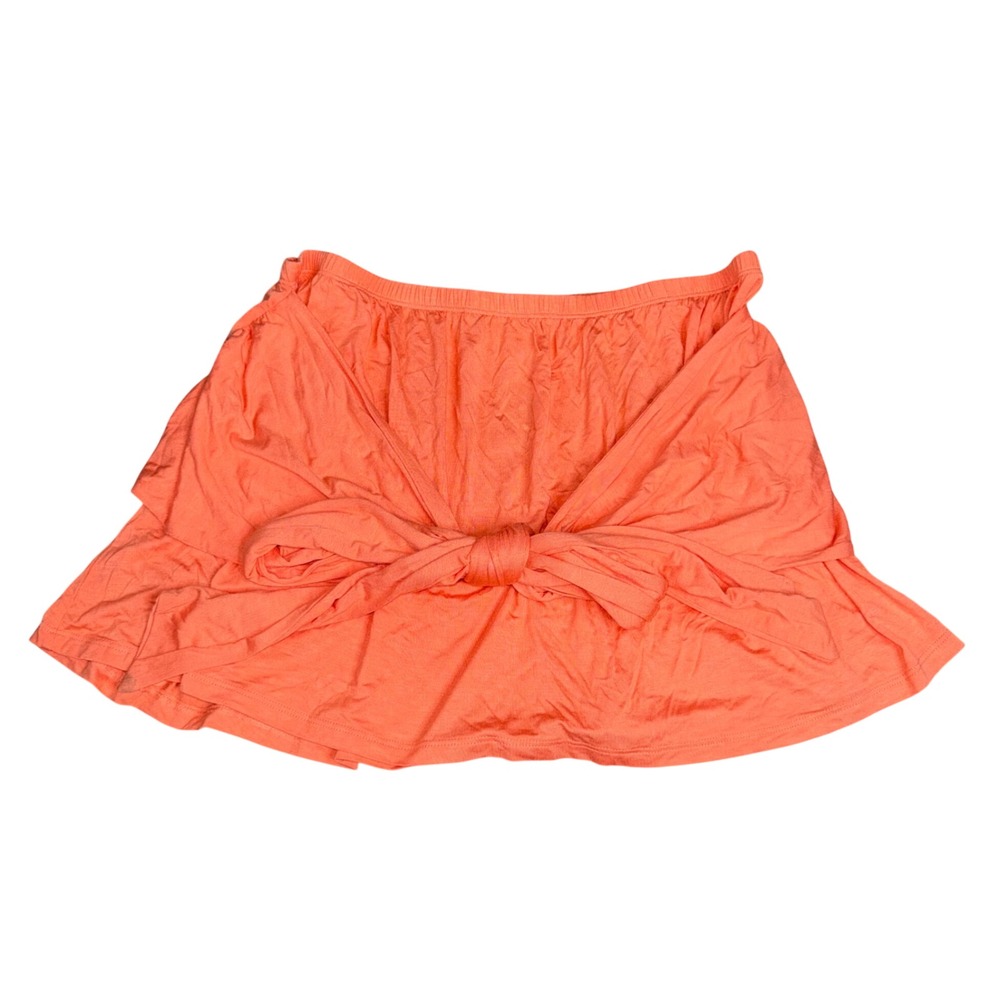 Free People FP Beach Mini Skirt Women L Peach NWT Tie Front OB1157745